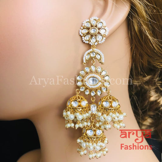 belle metal- jhumka earrings | Indian fashion jewelry in usa