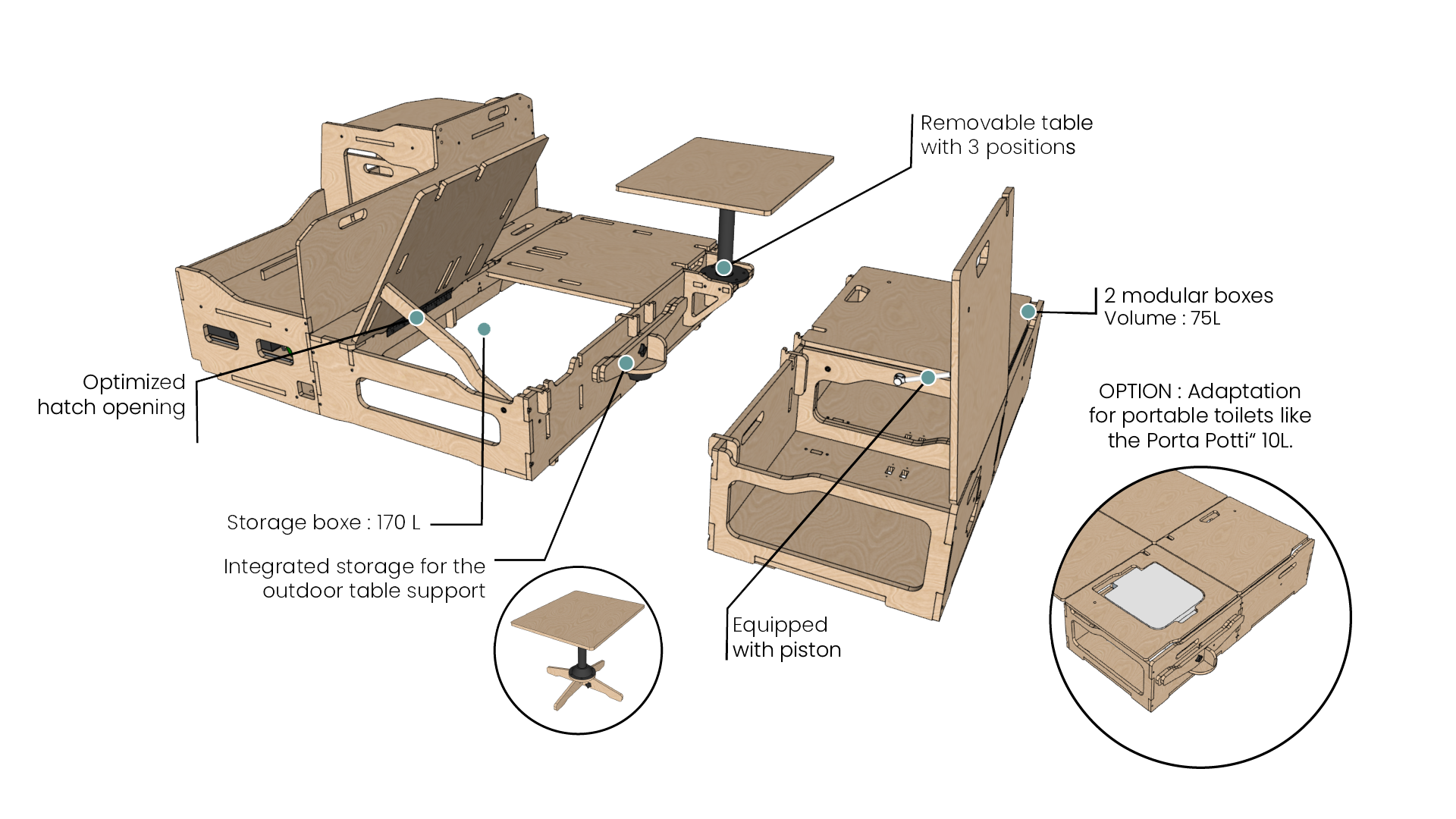 dodge caravan interior table