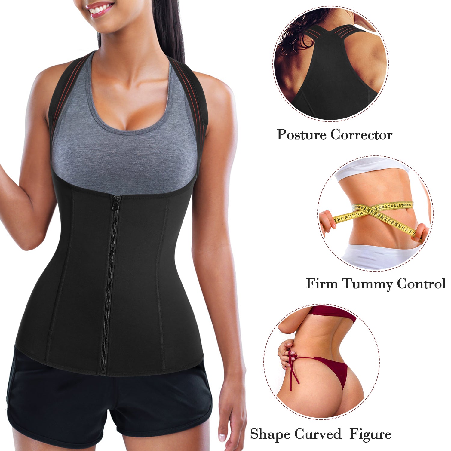  Eleady Women Waist Trainer Corset Trimmer Belt