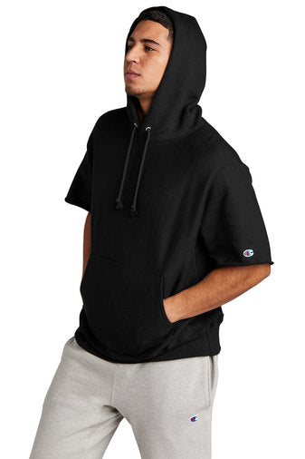 champion reverse weave short sleeve hoodie