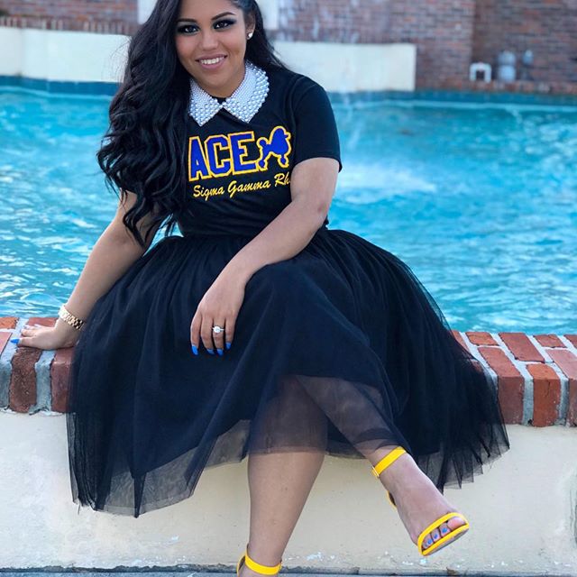 Sigma Gamma Rho Black Word Tee - Greek Divine and More