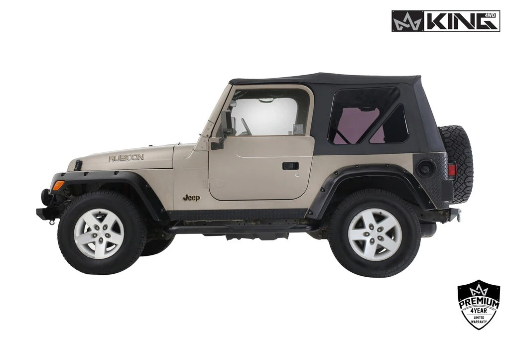 Jeep Wrangler TJ 97-06 replacement soft top w/ tinted windows no door -  Rugged Outlander