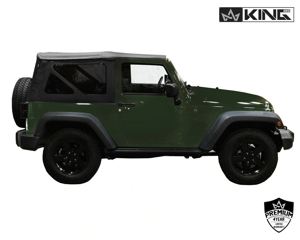 King 4WD Premium Replacement Soft Top Jeep Wrangler JK 2 Door 07-09 -  Rugged Outlander