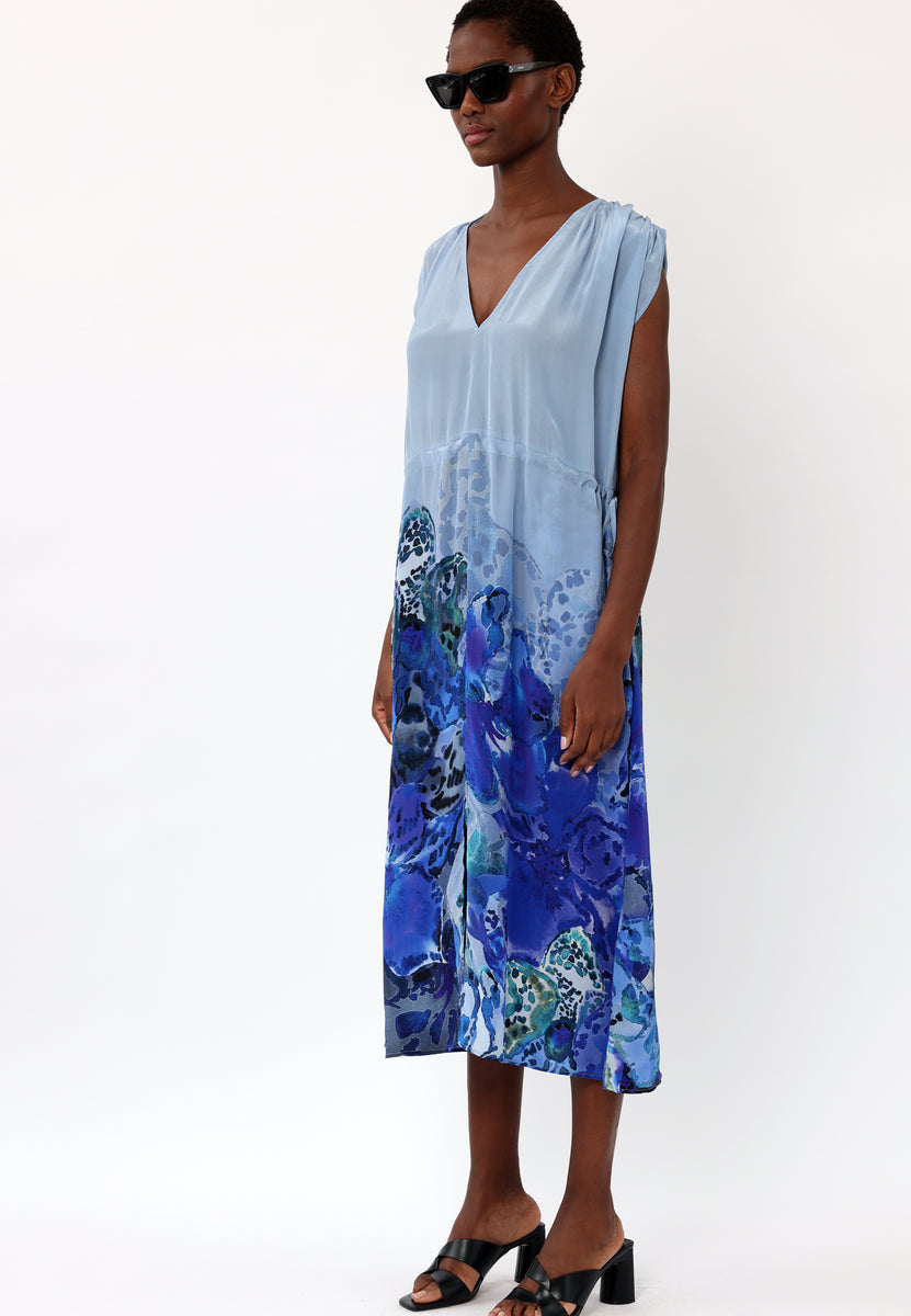 RELIGION - Frame  Blue Floral Dress