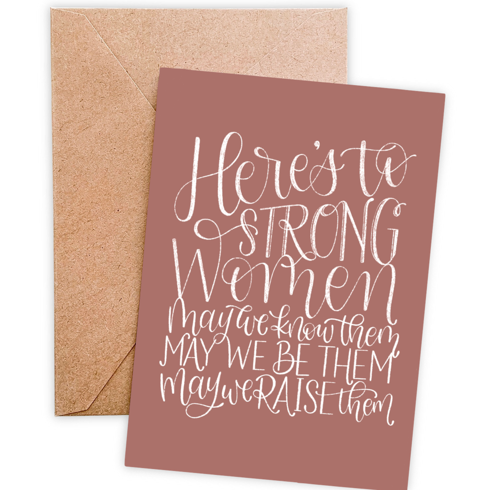 STRONG WOMAN CARD