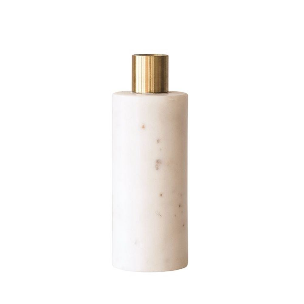 MARBLE & GOLD CANDLE HOLDER