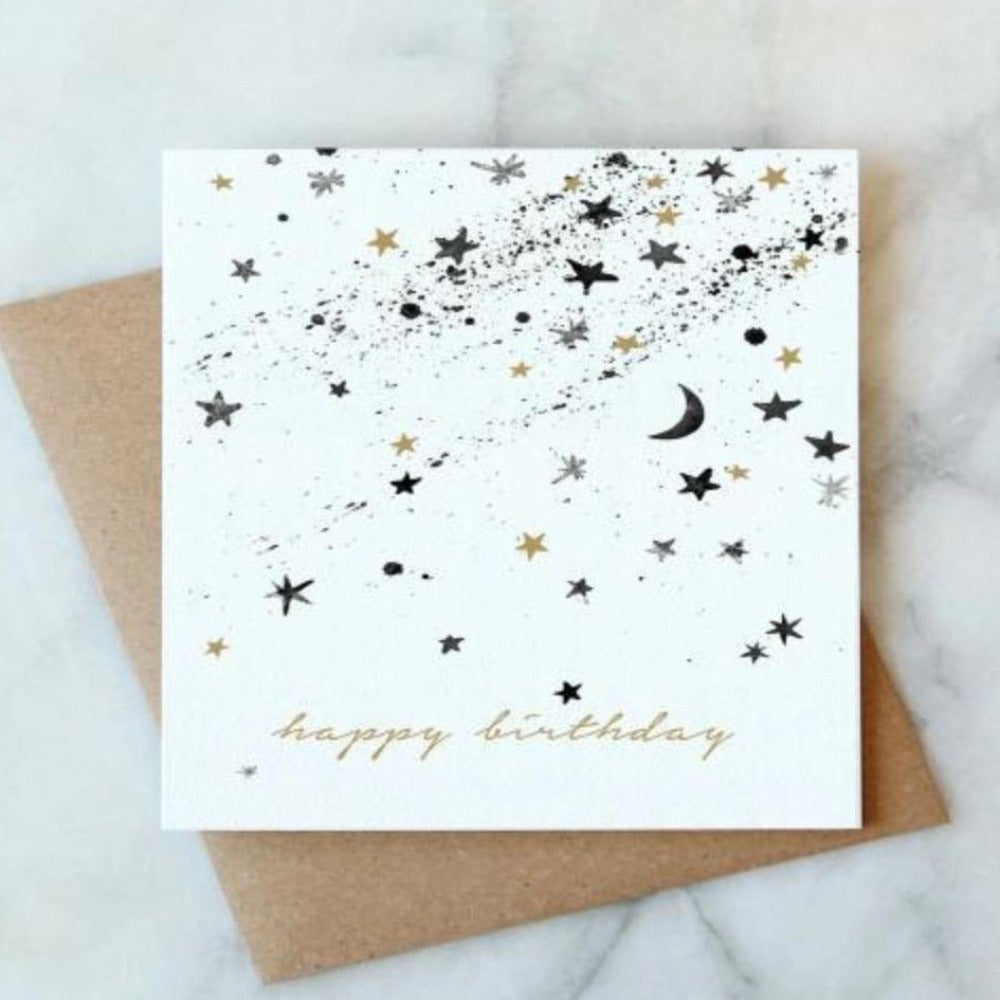 CELESTIAL STARS BIRTHDAY CARD