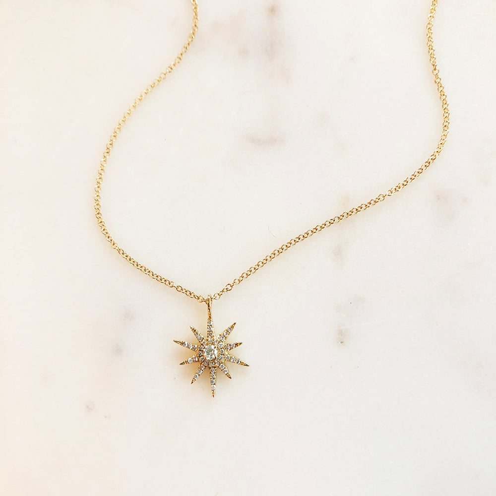 SUNBURST DIAMOND NECKLACE