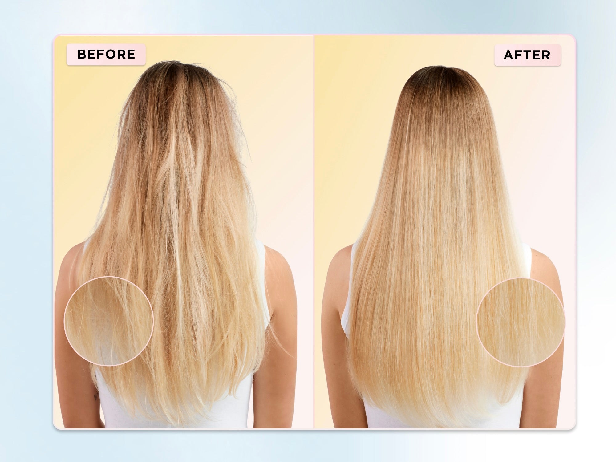 before & after hair serum