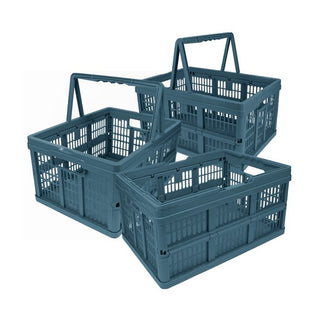 Home+Solutions Teal Large Plastic Baskets, 2 Count