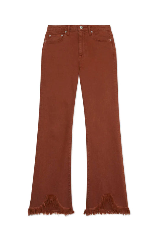 LITTLEBIG20AW Twill Flare Trousers BROWN