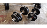 Dumbbell + Curl Bar Weights Set---4 FT Olympic bar+ 70KG Rubber Coated Weights