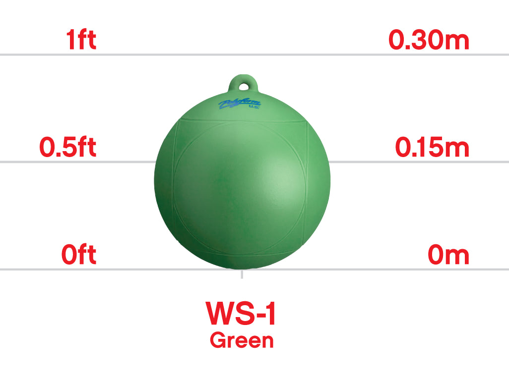 Small green buoy , Polyform WS Series