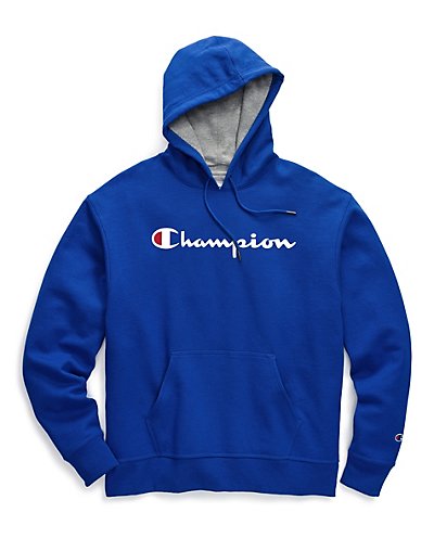champion hoodie blue mens