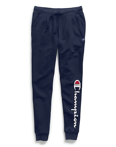 navy blue champion sweatpants womens