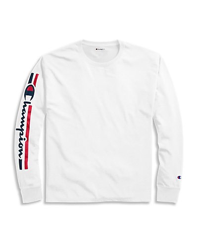 champion men's classic jersey long sleeve tee