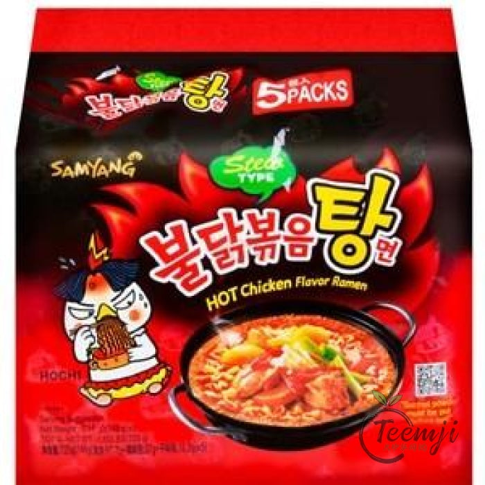 Samyang Hot Chicken Flavor Ramen Stew Type 三养牌火鸡味汤面 145g X 5 — Teemji