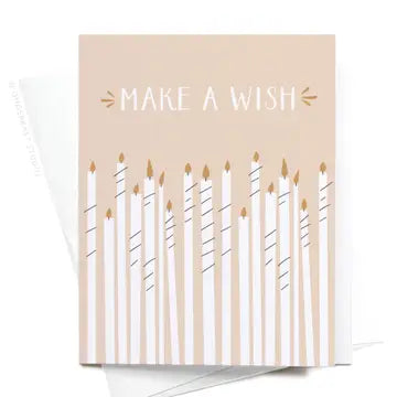 Make A Wish Birthday Candles Greeting Card