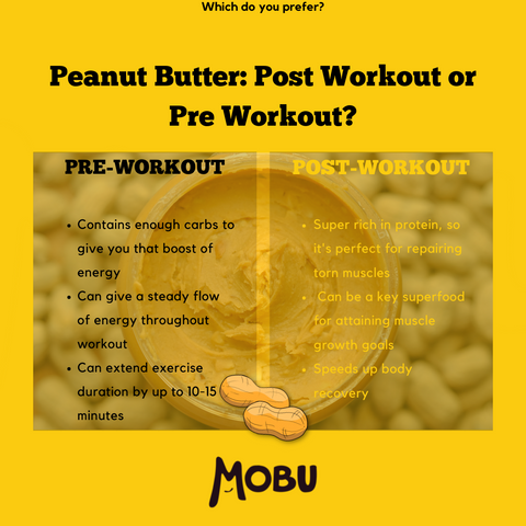 peanut butter pre workout post workout