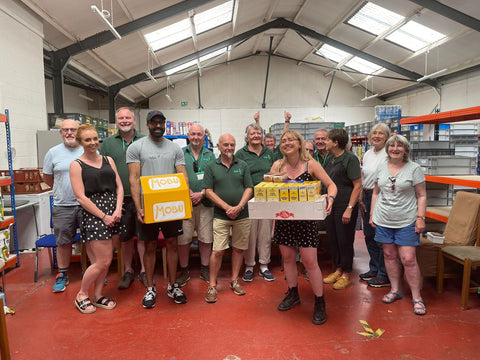 MOBU team at Worcester Food Bank