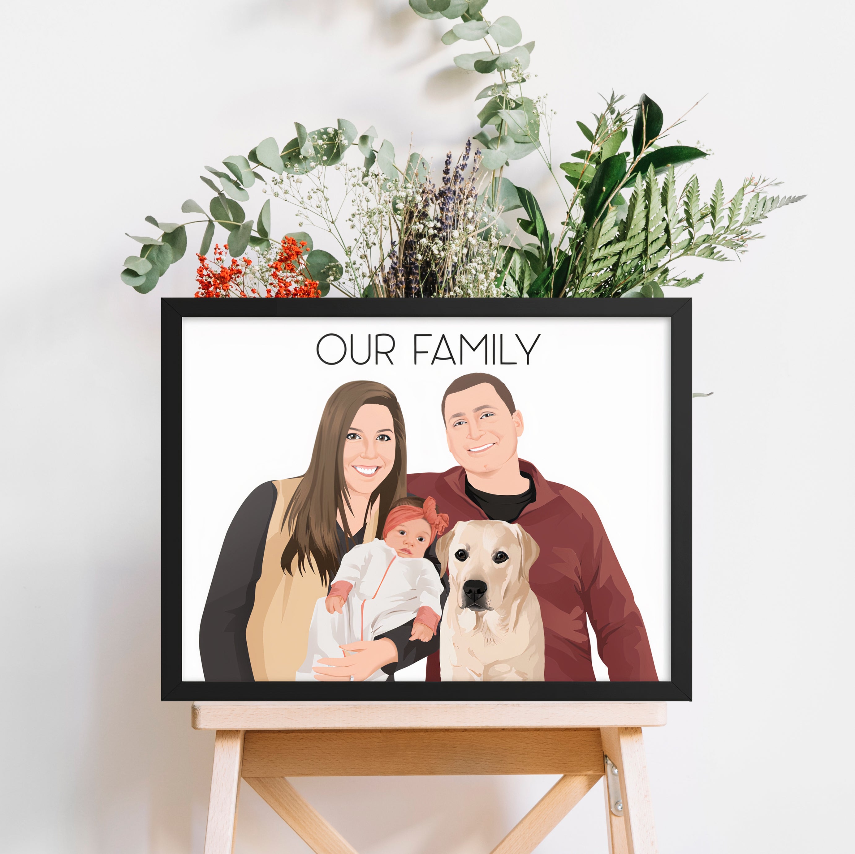 custom family portrait