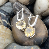 Citrine Earrings 160 - Silver Street Jewellers