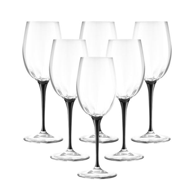 European Glass Goblet - White Wine Glass - Water Glass - Silver Stem - –  Barski