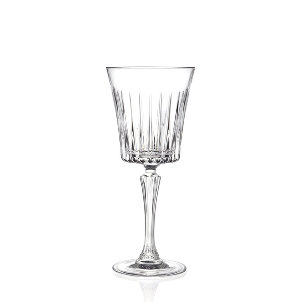 European Glass Goblet - White Wine Glass - Water Glass - Silver Stem - –  Barski