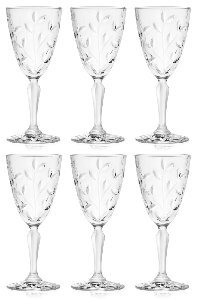 CZUMJJ Wine Glasses Set of 8, Crystal Wine Glasses For Red & White Wine,  Perfect for Weddings, Housewarmings - 16 OZ