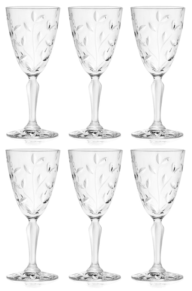 Barski Wine Goblet - Crystal - Glasses - Set of 6 - Red or White Wine Glass  - Beautifully Hand Cut -…See more Barski Wine Goblet - Crystal - Glasses 