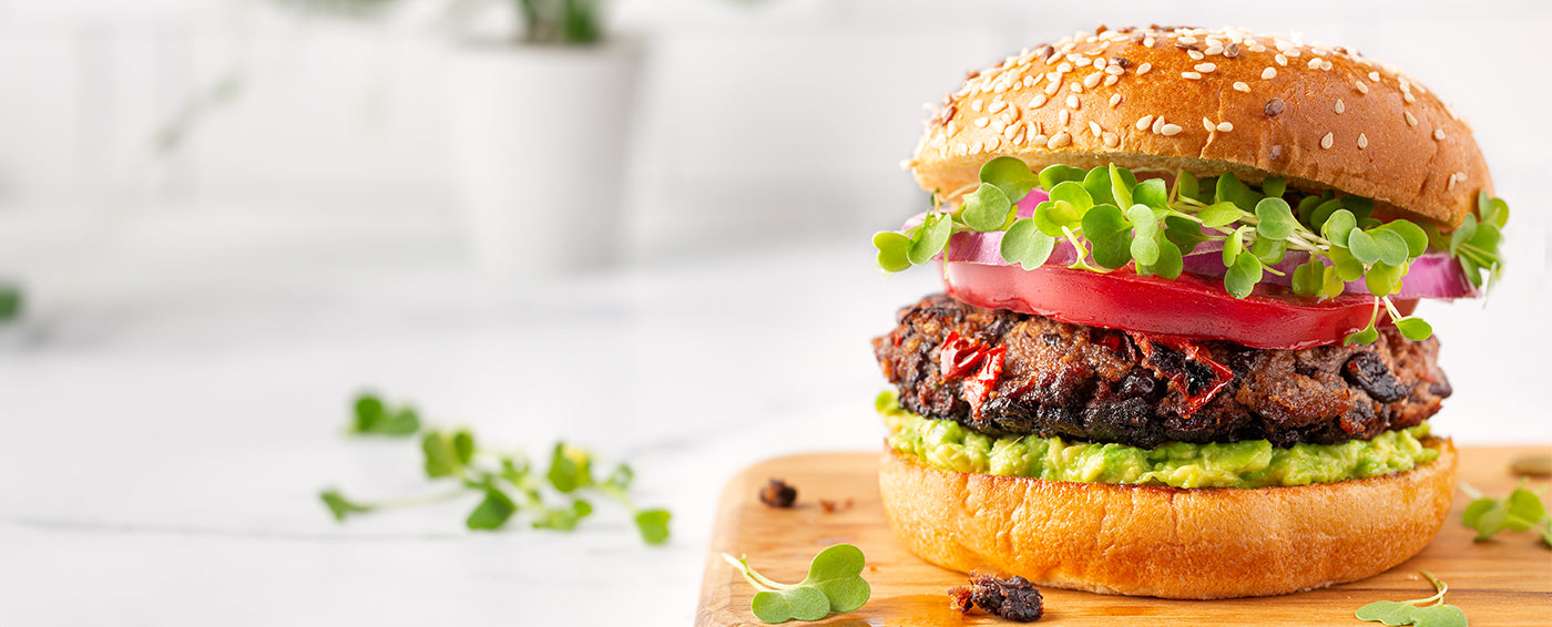 Black Bean Mushroom Burgers article banner