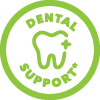 green dental support icon