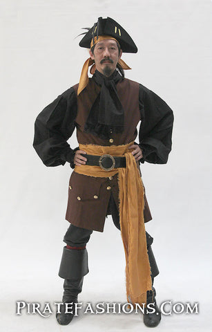 Captain Hook Costume Tagged Burgundy Pirate - Pirate Fashions
