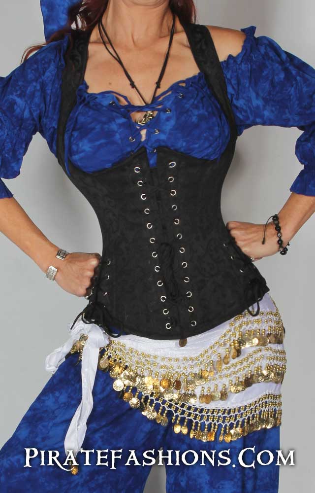 Leather Raider Bodice - Pirate Fashions