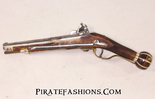 Pedersoli Queen Anne Brass Barrel Flintlock Black Powder Pistol 50cal