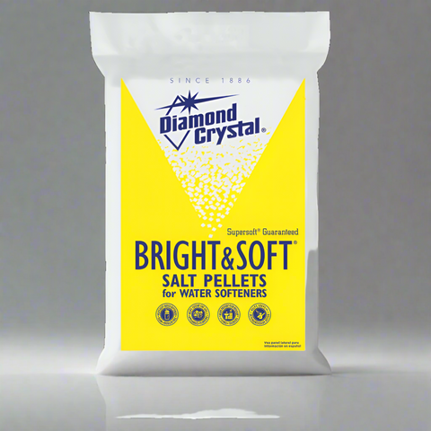 Diamond Crystal Water Softener Salt Pellets, White - 40 lb bag