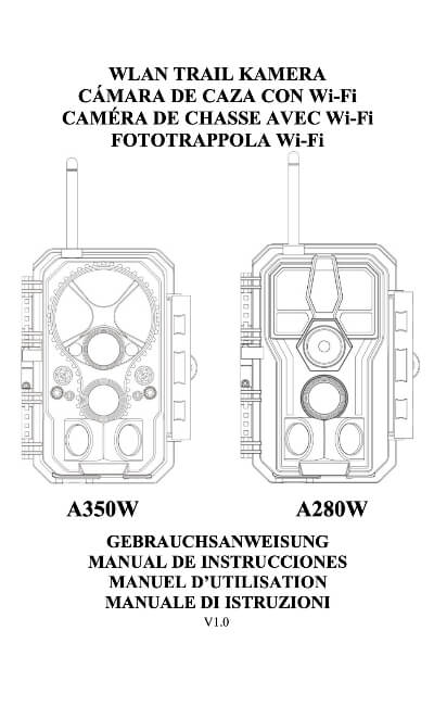 Manuel Trail Camera Wifi A30W A280W