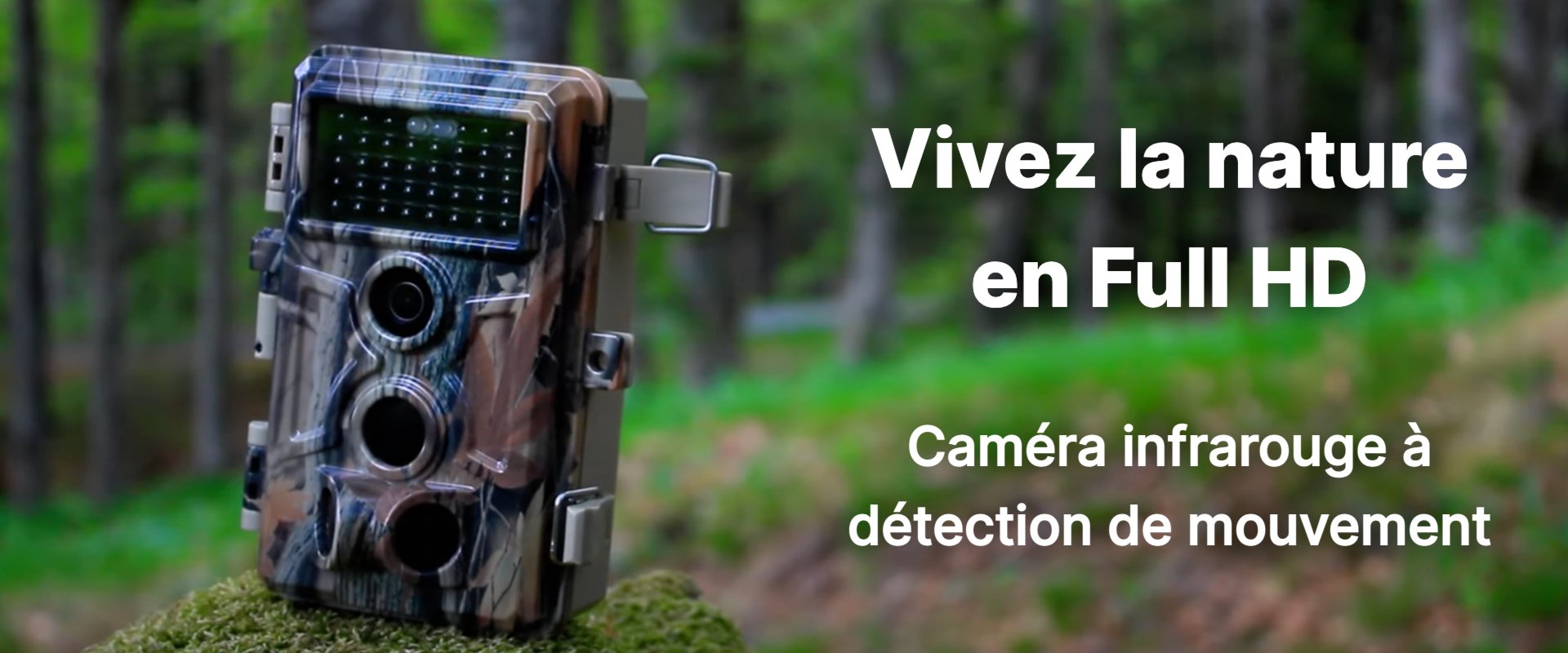 Caméra HD extérieure pour observer les animaux - HCAM - Green