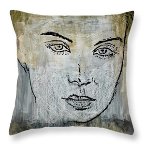 Shades Of Grey And Beige - Throw Pillow