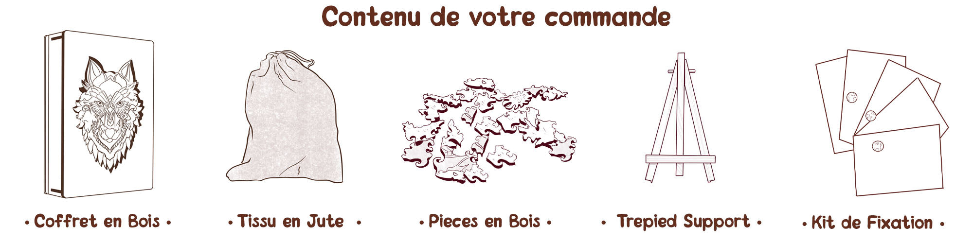 Puzzle 2D Bois L'esprit Bois