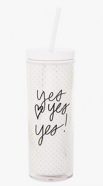 Kate Spade Yes Yes Yes 20oz Insulated Tumbler – Mica & Molly's