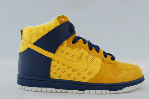 blue and yellow nike dunks