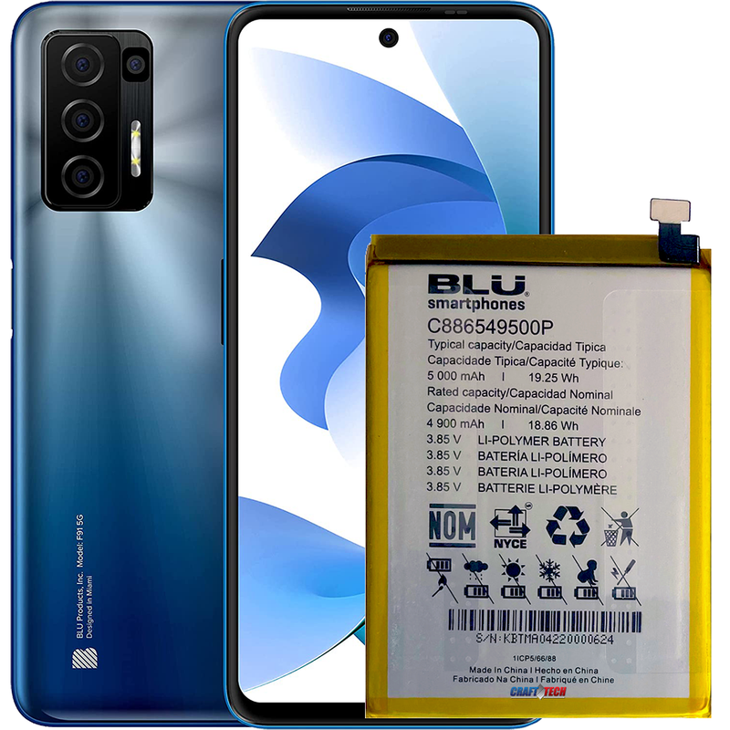 BLU J9L J0090,J0091, J0092ww Original OEM BLU battery C906648300L