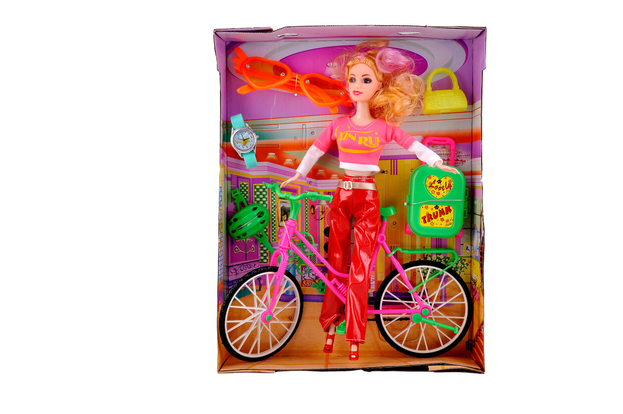 barbie doll with cycle