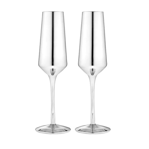 Quinn Champagne Flute Glasses, Set of 2 - Slowdance