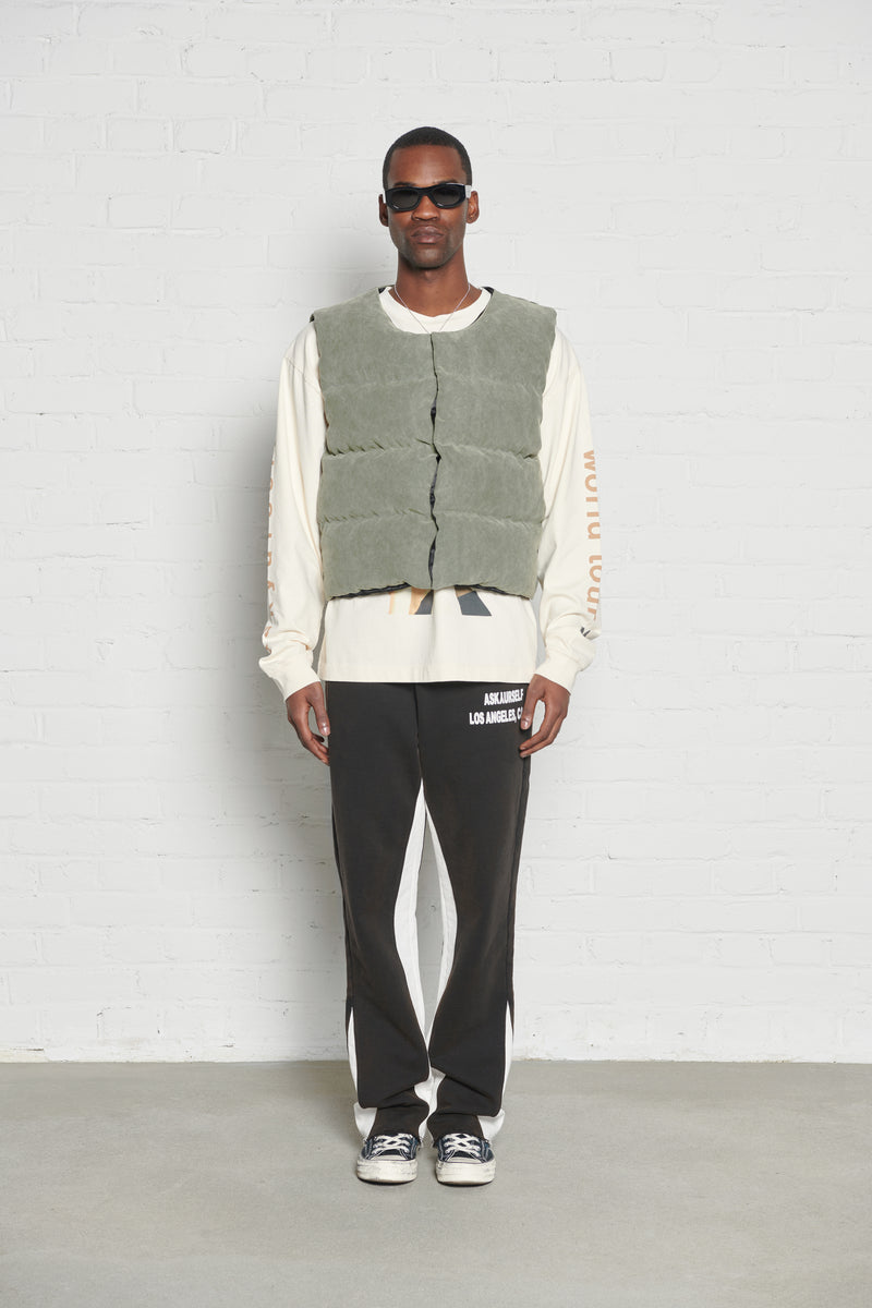 MILITARY CANVAS PUFFER VEST