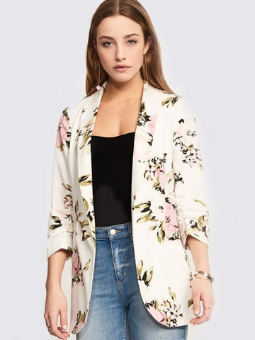 blazer fleuri