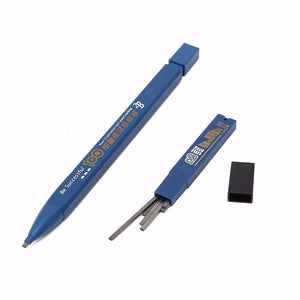 ZoeLite 1Pcs 2B Black Lead Holder Exam Mechanical Pencil With 6PCs Lead Refills Set ZoeLite