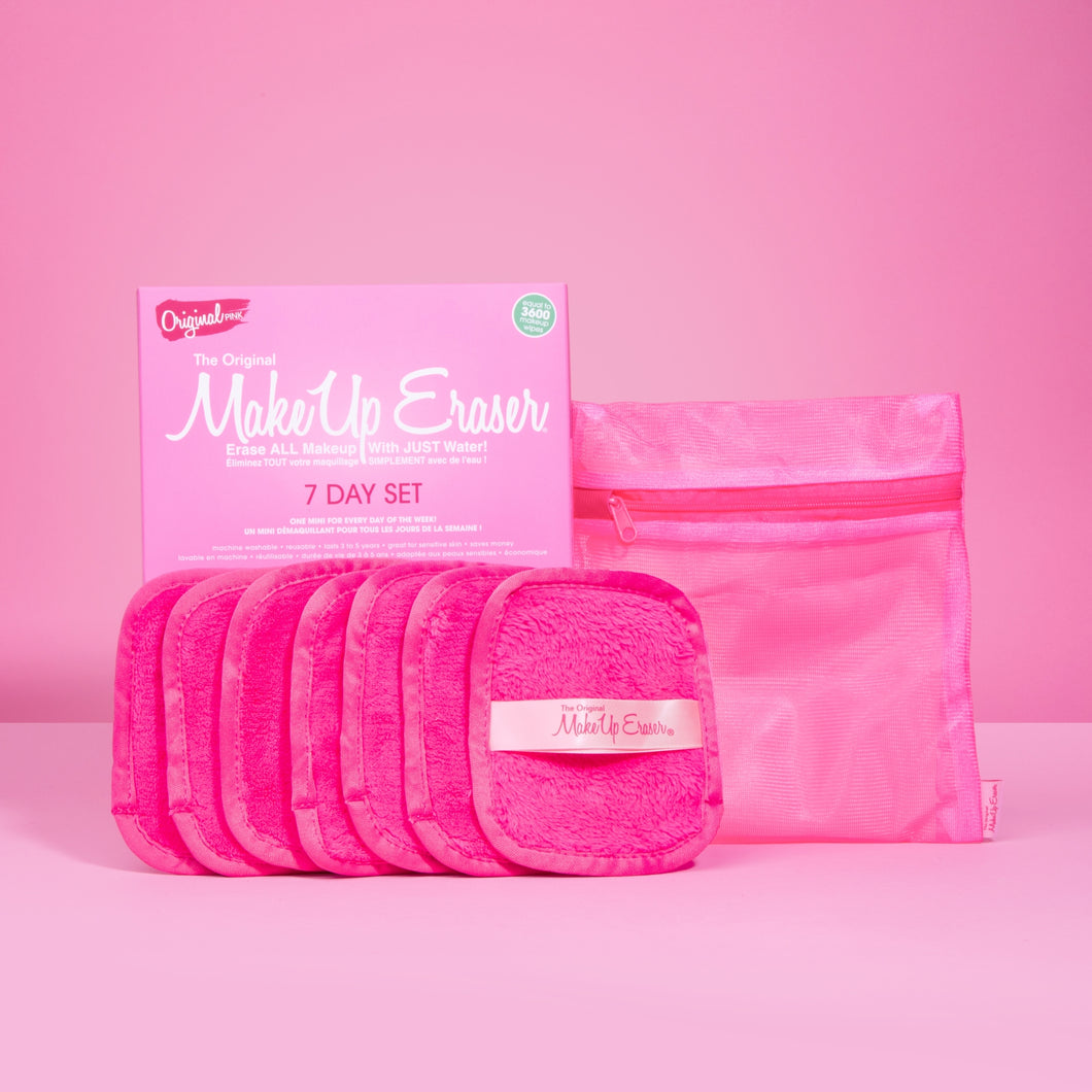 OG Pink 7-Day Set of MakeUp Erasers