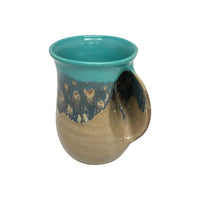 Tea/Coffee Handwarmer Ceramic Mug - Right Hand & Left Hand